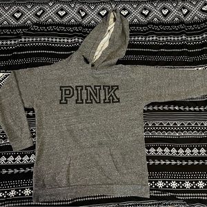VS Pink hoodie - Grey size small